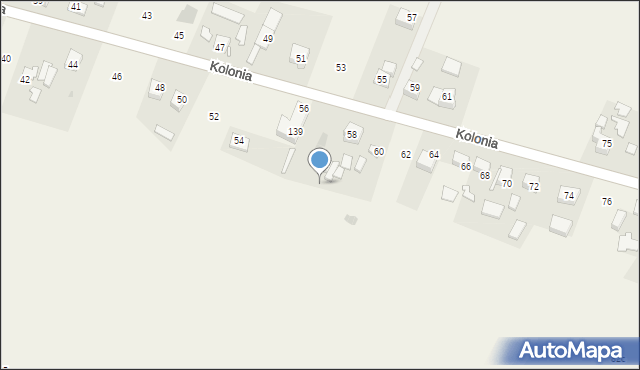 Maszków, Kolonia, 58a, mapa Maszków