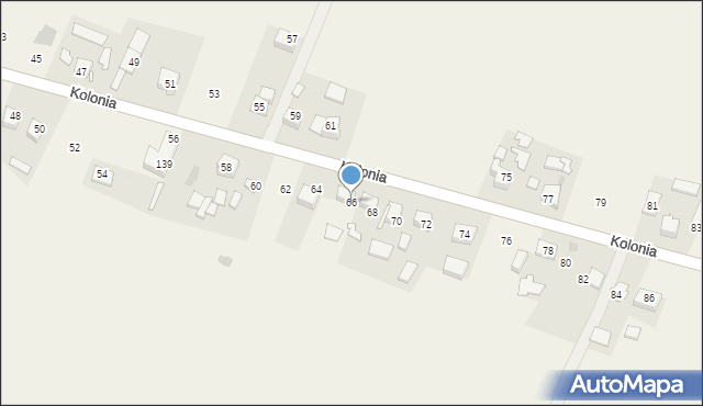 Maszków, Kolonia, 66, mapa Maszków