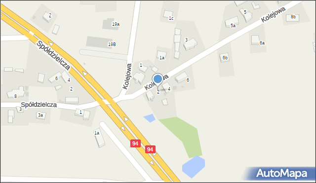 Mazurowice, Kolejowa, 2, mapa Mazurowice