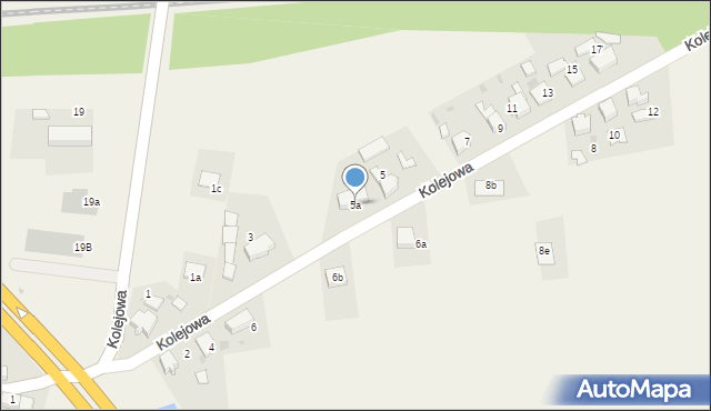 Mazurowice, Kolejowa, 5a, mapa Mazurowice