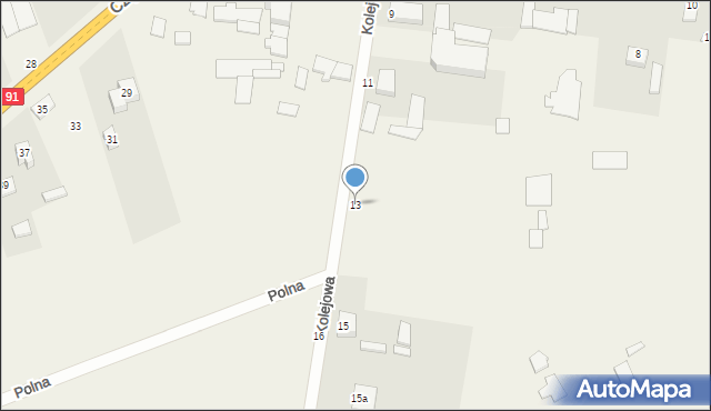 Michałów Rudnicki, Kolejowa, 13, mapa Michałów Rudnicki