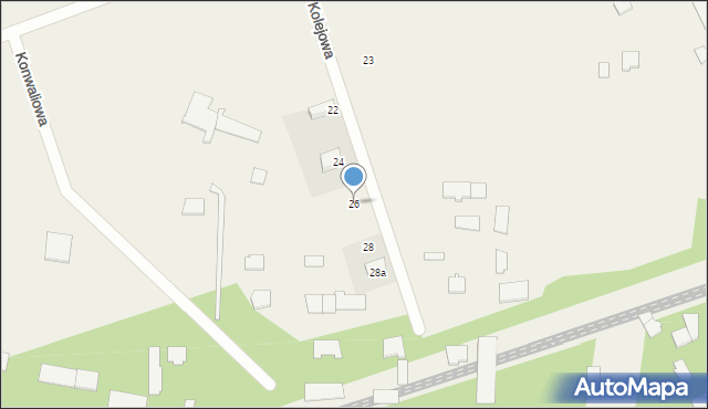 Michałów Rudnicki, Kolejowa, 26, mapa Michałów Rudnicki