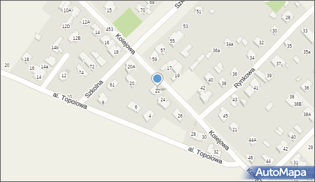 Michałowice, Kolejowa, 22, mapa Michałowice