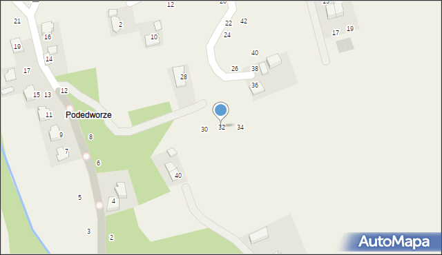 Michałowice, Koźlica, 32, mapa Michałowice