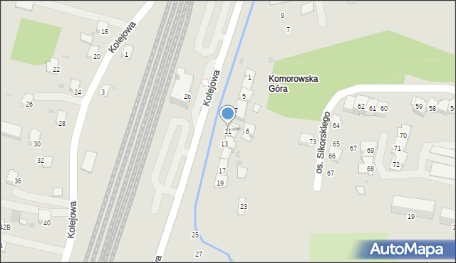 Miechów, Kolejowa, 11, mapa Miechów
