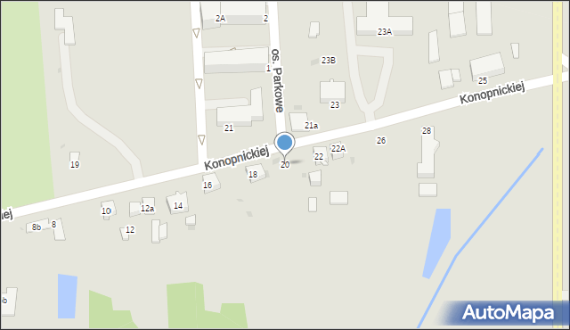 Miechów, Konopnickiej Marii, 20, mapa Miechów