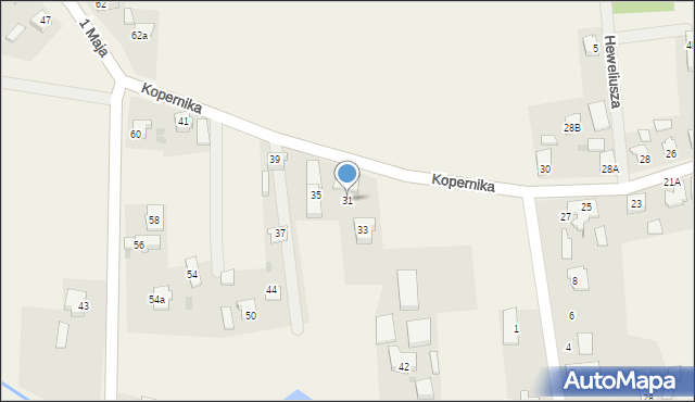 Miedary, Kopernika Mikołaja, 31, mapa Miedary