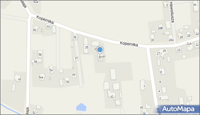Miedary, Kopernika Mikołaja, 33, mapa Miedary