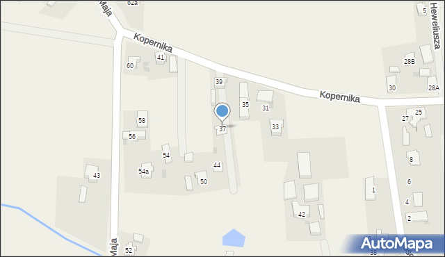 Miedary, Kopernika Mikołaja, 37, mapa Miedary