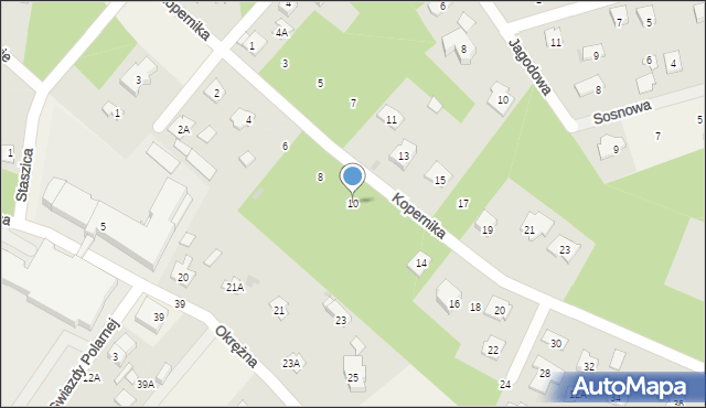 Międzyborów, Kopernika Mikołaja, 10, mapa Międzyborów