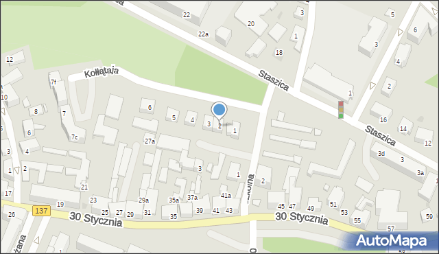 Międzyrzecz, Kołłątaja Hugo, 2, mapa Międzyrzecz