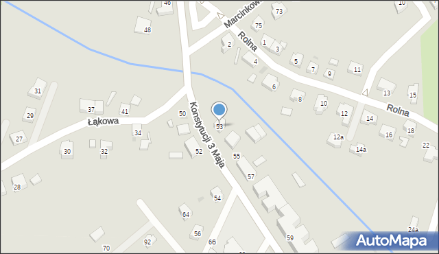 Międzyrzecz, Konstytucji 3 Maja, 53, mapa Międzyrzecz