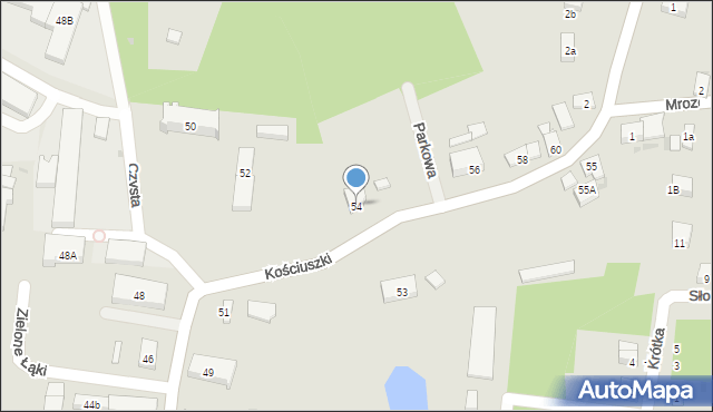 Miękinia, Kościuszki Tadeusza, gen., 54, mapa Miękinia