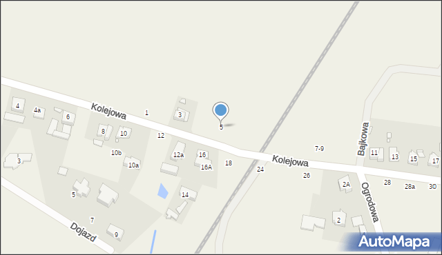 Miękowo, Kolejowa, 5, mapa Miękowo