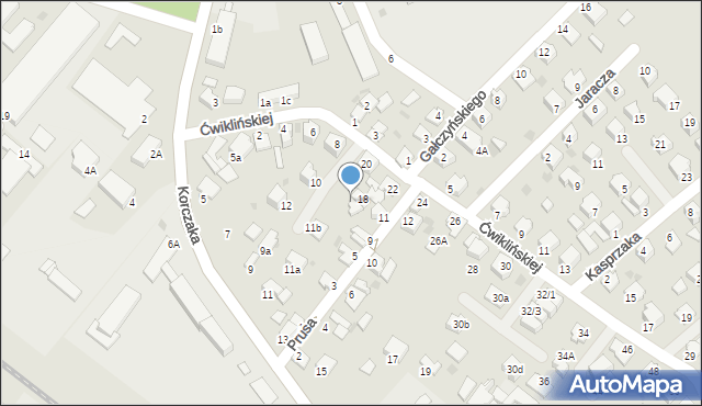 Mielec, Korczaka Janusza, 11c, mapa Mielca