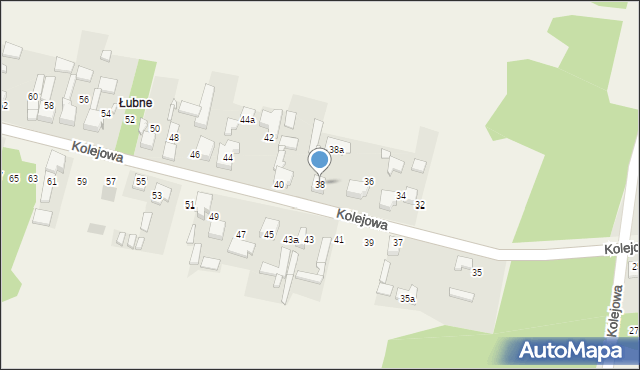 Mierzęcice, Kolejowa, 38, mapa Mierzęcice