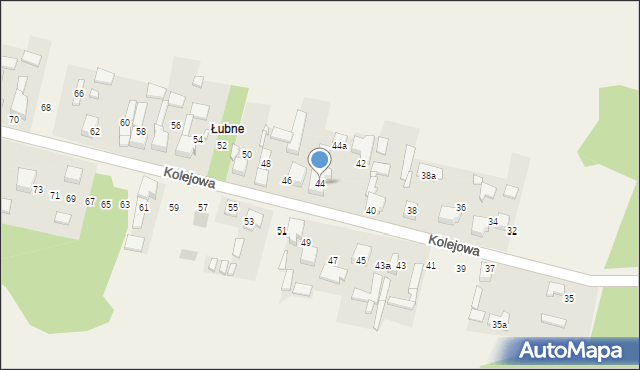 Mierzęcice, Kolejowa, 44, mapa Mierzęcice