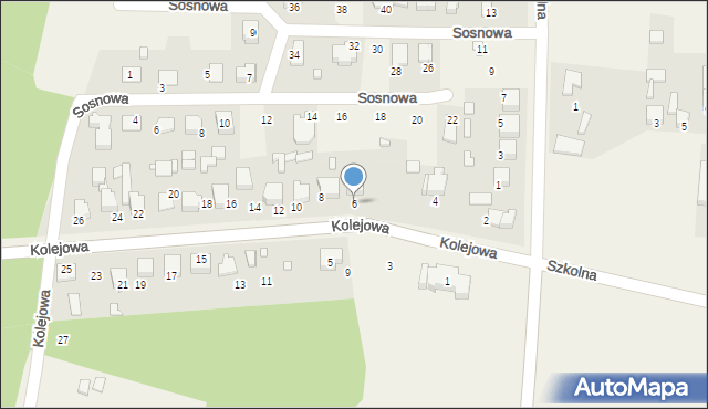 Mierzęcice, Kolejowa, 6, mapa Mierzęcice