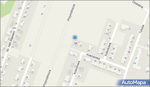 Mierzyn, Kokosowa, 23B, mapa Mierzyn