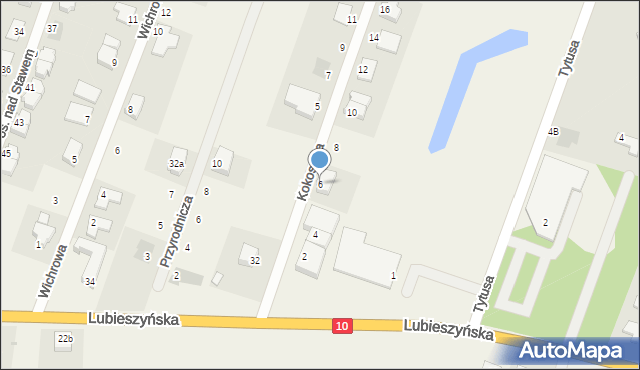 Mierzyn, Kokosowa, 6, mapa Mierzyn