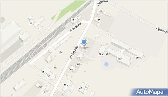 Mietków, Kolejowa, 28, mapa Mietków