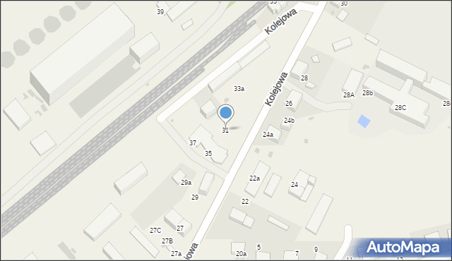 Mietków, Kolejowa, 31, mapa Mietków
