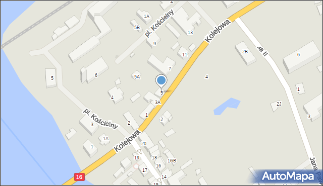 Mikołajki, Kolejowa, 5, mapa Mikołajki