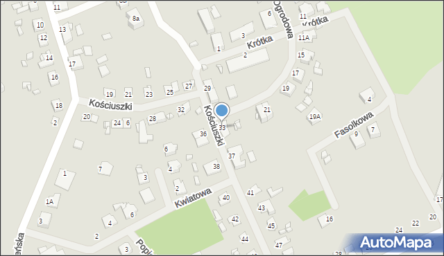 Mikołajki, Kościuszki Tadeusza, gen., 33, mapa Mikołajki