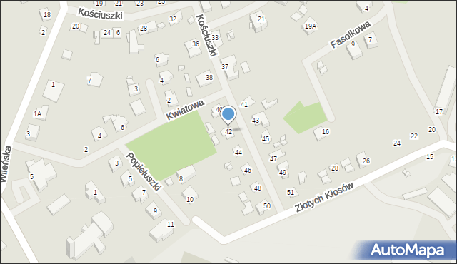 Mikołajki, Kościuszki Tadeusza, gen., 42, mapa Mikołajki