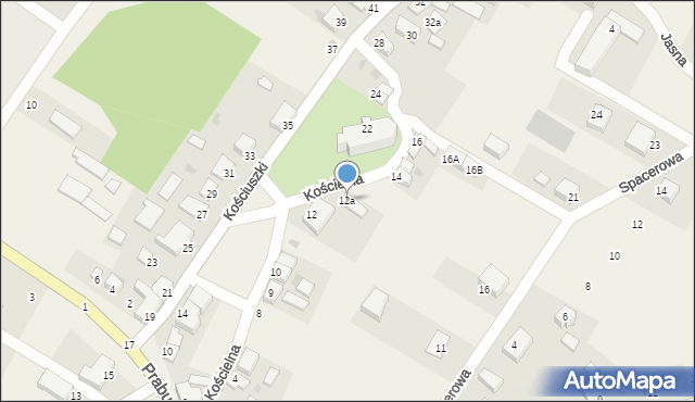 Mikołajki Pomorskie, Kościelna, 12a, mapa Mikołajki Pomorskie