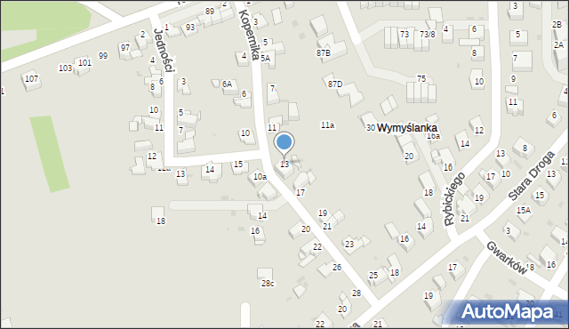 Mikołów, Kopernika Mikołaja, 13, mapa Mikołów