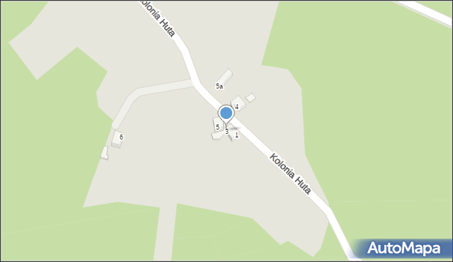 Mikołów, Kolonia Huta, 3, mapa Mikołów