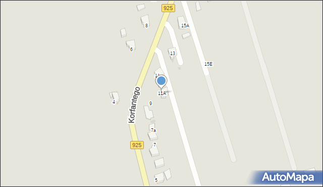 Mikołów, Korfantego Wojciecha, 11A, mapa Mikołów