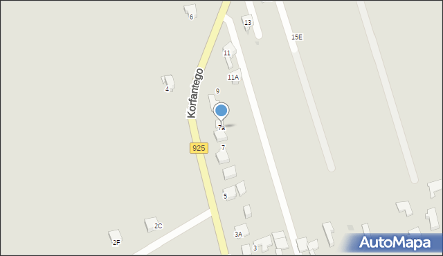 Mikołów, Korfantego Wojciecha, 7a, mapa Mikołów