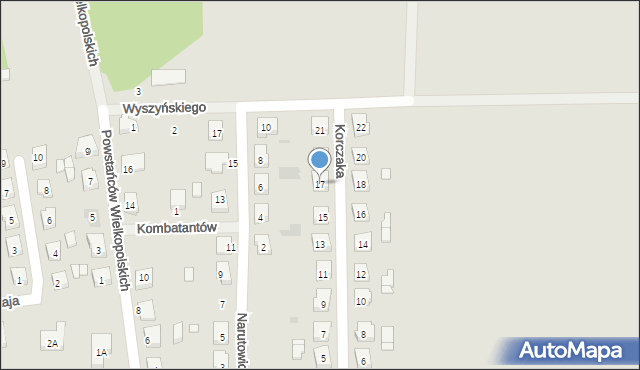 Mikstat, Korczaka Janusza, 17, mapa Mikstat