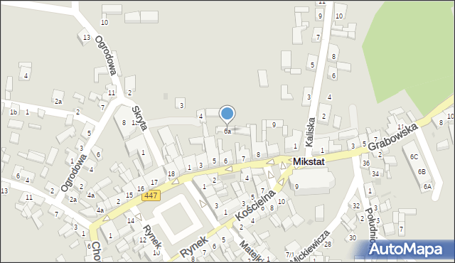 Mikstat, Kościuszki Tadeusza, gen., 6a, mapa Mikstat