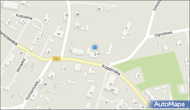Miłakowo, Kopernika Mikołaja, 3, mapa Miłakowo