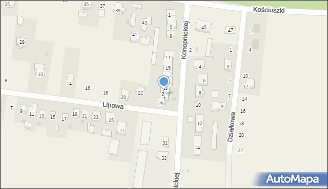 Milejów, Konopnickiej Marii, 25, mapa Milejów