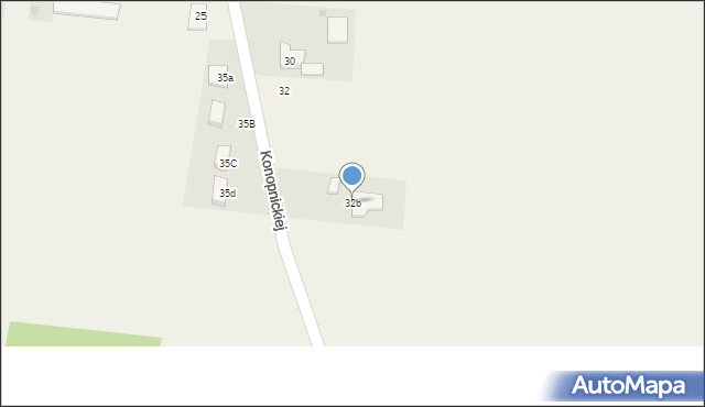 Milejów, Konopnickiej Marii, 32b, mapa Milejów