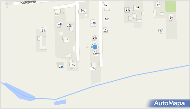 Milejów-Osada, Kolejowa, 16C, mapa Milejów-Osada