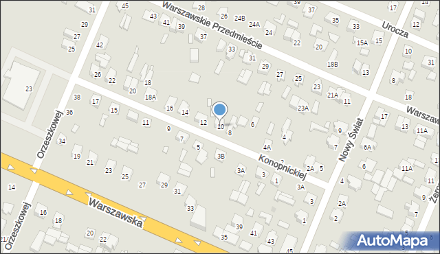 Mińsk Mazowiecki, Konopnickiej Marii, 10, mapa Mińsk Mazowiecki