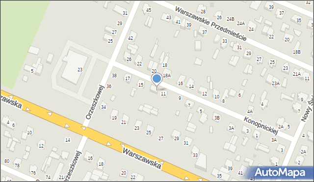 Mińsk Mazowiecki, Konopnickiej Marii, 13, mapa Mińsk Mazowiecki