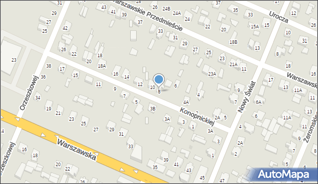Mińsk Mazowiecki, Konopnickiej Marii, 8, mapa Mińsk Mazowiecki