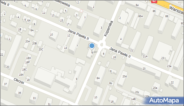 Mińsk Mazowiecki, Kopernika Mikołaja, 5, mapa Mińsk Mazowiecki