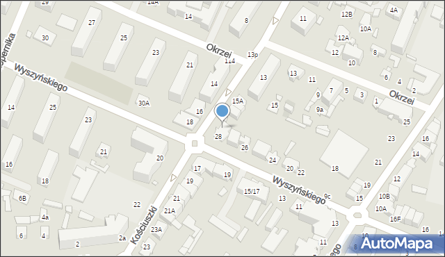 Mińsk Mazowiecki, Kościuszki Tadeusza, gen., 15c, mapa Mińsk Mazowiecki