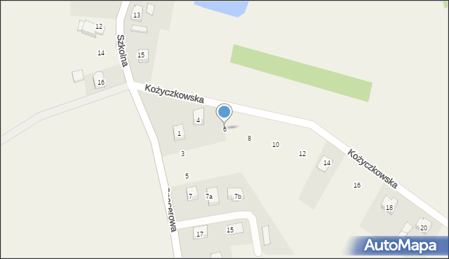 Mirachowo, Kożyczkowska, 6, mapa Mirachowo