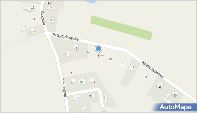 Mirachowo, Kożyczkowska, 8, mapa Mirachowo