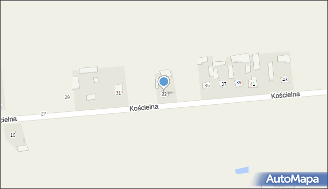 Mircze, Kościelna, 33, mapa Mircze