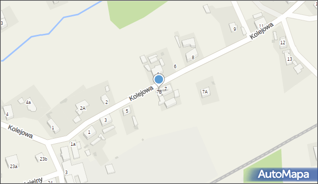 Mirostowice Dolne, Kolejowa, 7B, mapa Mirostowice Dolne