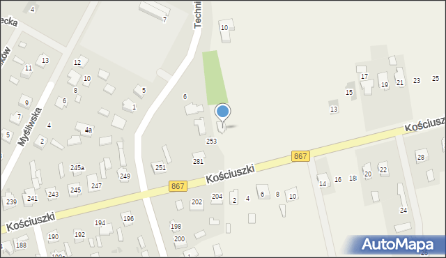 Młodów, Kościuszki Tadeusza, gen., 1, mapa Młodów